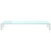 vidaXL TV Stand/Monitor Riser Glass Green 100x30x13 cm