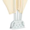 vidaXL Collapsible Terrace Side Awning Cream 300x150 cm