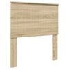 vidaXL Bed Frame with Headboard Sonoma Oak 90 x 190 cm Solid Pine Wood