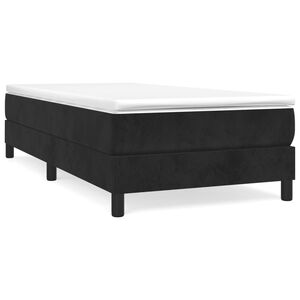 vidaXL Box Spring Bed Frame Black Single Velvet (UK/IE/FI/NO only)