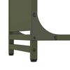 vidaXL Firewood Rack Olive Green 90x28x90 cm Cold-rolled steel