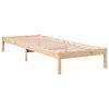 vidaXL Extra Long Bed Frame without Mattress 90x210 cm Solid Wood Pine