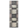 vidaXL Rug Runner LESAKA Brown 50 x 400 cm Diamond Velvet