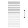 vidaXL Zebra Blind Light Grey 100x230 cm Fabric Width 95.9 cm Polyester