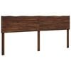 vidaXL Live Edge Headboard ROSTOCK Dark Brown 200 cm Solid Acacia Wood