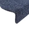 vidaXL Stair Mats Self-adhesive 5 pcs 65x21x4 cm Blue Half Round Large