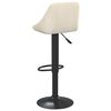 vidaXL Bar Stools 2 pcs Cream Velvet