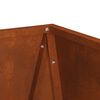 vidaXL Planter Rusty 30 x 30 x 75 cm Weathering Steel