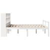 vidaXL Bookcase Bed without Mattress White 180x200 cm Super King Solid Wood Pine
