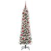 vidaXL Artificial Christmas Tree with 150 LEDs with Stand White 150 cm