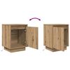 vidaXL Bedside Cabinets with LED Lights&nbsp;2 pcs Artisan Oak 38x34x50 cm