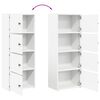 vidaXL Bookcase White 40x24x102 cm Engineered Wood