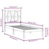 vidaXL Bed Frame without Mattress Solid Wood Small Single