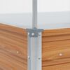 vidaXL Garden Planter with Greenhouse Light Brown 100 x 100 x 77 cm