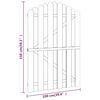 vidaXL Garden Gate Impregnated Pinewood 100x150 cm