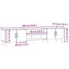 vidaXL TV Cabinet Old Wood 180x31.5x40 cm Engineered Wood