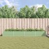 vidaXL Planter Pastel Green 385 x 100 x 45 cm Galvanised Steel