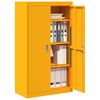 vidaXL Storage Cabinet 2 pcs Mustard Yellow 80 x 40 x140 cm Steel