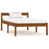 vidaXL Bed Frame without Mattress Honey Brown Solid Wood 90x200 cm (283208+321987)