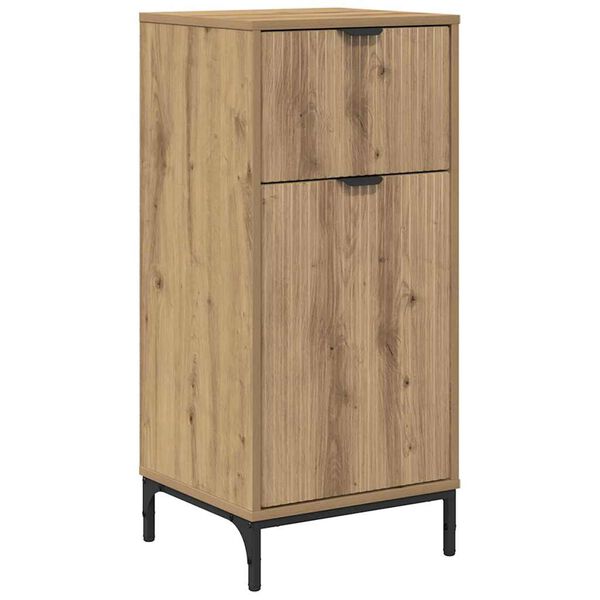 vidaXL Bathroom Cabinet with Drawer Artisan Oak 39.5 x 36 x 88 cm