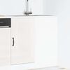 vidaXL Kitchen Base Cabinet "Kalmar" High Gloss White Engineered Wood