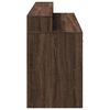 vidaXL Desk with LED Lights Brown Oak 160x55x91 cm Engineered Wood