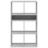 vidaXL Book Cabinet Grey Sonoma 66x31x112 cm Engineered Wood