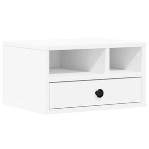 vidaXL Printer Stand White 40x32x22,5 cm Engineered Wood