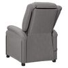 vidaXL Wing Back Massage Chair Light Grey Fabric
