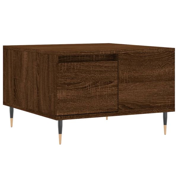 vidaXL Coffee Table Brown Oak 55x55x36.5 cm Engineered Wood