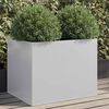 vidaXL Planter Silver 62x47x46 cm Galvanised Steel