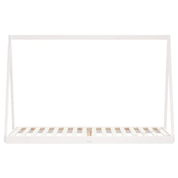 vidaXL Kids Bed Frame White 80x200 cm Solid Wood Pine