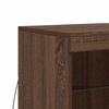 vidaXL Sideboard with LED Lights Brown Oak 41x37x67 cm
