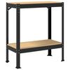 vidaXL Workbench Black 81 x 41 x 91 cm Engineered Wood and Metal