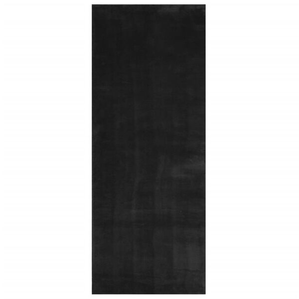 vidaXL Rug HUARTE Short Pile Soft and Washable Black 80x200 cm