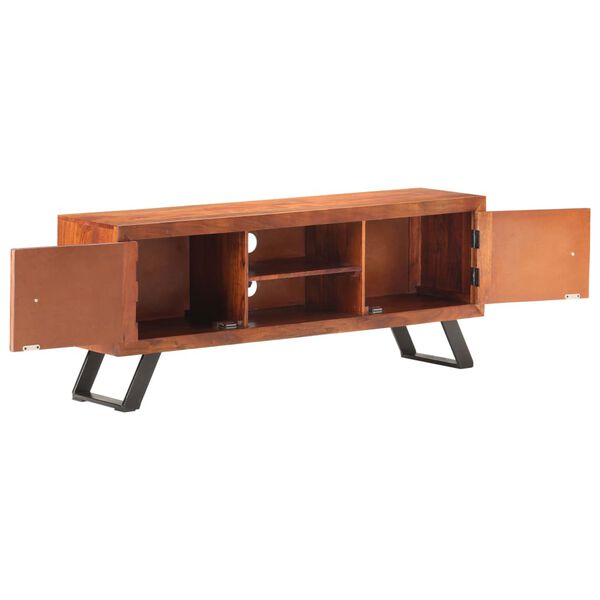 vidaXL TV Cabinet 122x30x49 cm Solid Acacia Wood