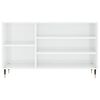 vidaXL Shoe Cabinet High Gloss White 102x36x60 cm Engineered Wood