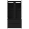 vidaXL Bathroom Cabinet Black 79.5 x 49 x 156 cm Engineered Wood