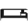 vidaXL TV Cabinet Black 102x40x41 cm Engineered Wood and Powder-coated Steel