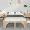 vidaXL Bed Frame Brown 120 x 200 cm Solid Pine Wood