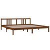 vidaXL Bed Frame without Mattress Honey Brown Solid Wood 200x200 cm