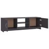 vidaXL TV Cabinet High Gloss Black 120x30x37.5 cm Engineered Wood