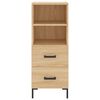 vidaXL Sideboard Sonoma Oak 34.5x34x90 cm Engineered Wood