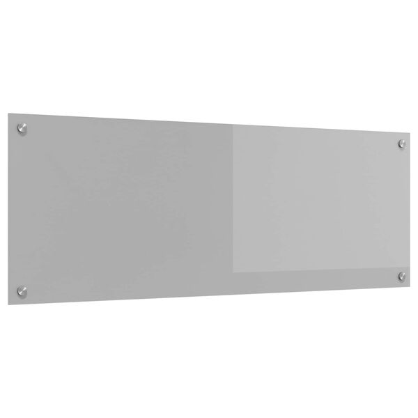 vidaXL Kitchen Backsplash Light grey 110 x 40 x 0.6 cm Tempered Glass