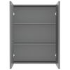 vidaXL Bathroom Mirror Cabinet 60x15x75 cm MDF Anthracite