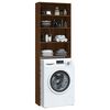 vidaXL Washing Machine Cabinet Brown Oak 64x24x190 cm