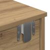vidaXL Wall Shelf with Drawers Artisian Oak 60x28x15 cm Engineered Wood
