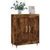 vidaXL Sideboard Smoked Oak 69.5x34x90 cm Engineered Wood