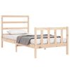vidaXL Bed Frame without Mattress 90x200 cm Solid Wood Pine