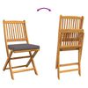 vidaXL Garden Bistro Set 3 pcs Brown Solid acacia wood